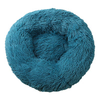Thumbnail for Blue Green 50cm Cozy Round Pet Bed - Plush Cat & Dog Bed with Non-Slip Base, Machine Washable