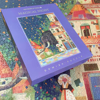 Thumbnail for Magical Night 1000-Piece Fine Art Jigsaw Puzzle - Premium Blue Cardboard Puzzle for Adults
