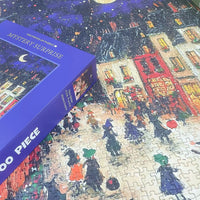 Thumbnail for Wonderful City 1000-Piece Fine Art Jigsaw Puzzle - Premium Blue Cardboard Puzzle for Adults