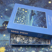 Thumbnail for The Luminous Starry Sky 1000-Piece Fine Art Jigsaw Puzzle - Premium Blue Cardboard Puzzle for Adults