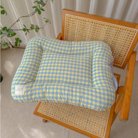 Thumbnail for XS Yellow-blue All-Season Pet Bed - Soft Washable Dog & Cat Mat with Comfortable Cushion - Warm Winter Padding for Small to Large Pets