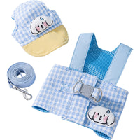 Thumbnail for XL Blue Pet Sun Hat with Adjustable Strap + Leash & Harness 3-Piece Set - Breathable Summer Cap for Dogs & Cats with Ear Holes