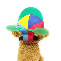 Thumbnail for S Green Pet Baseball Cap with Spinning Propeller - Colorful Fun Design - See Details for Sizing