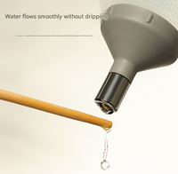 Thumbnail for Grey Adjustable Height Pet Water Dispenser - Free Standing or Hanging - No More Bending!