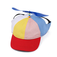 Thumbnail for M Red Pet Baseball Cap with Spinning Propeller - Colorful Fun Design - See Details for Sizing