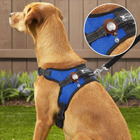 Thumbnail for S Orange Secure Nylon Dog Collar with Built-in Apple AirTag (not included) Holder Case - Pet Tracker Accessory