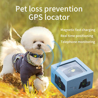 Thumbnail for Blue Real-Time Pet GPS Tracker Locator - Magnetic Charging, Multi-Mode Positioning for Dogs & Cats