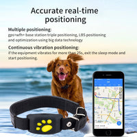 Thumbnail for Blue Real-Time Pet GPS Tracker Locator - Magnetic Charging, Multi-Mode Positioning for Dogs & Cats