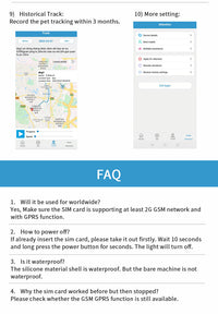 Thumbnail for Blue Real-Time Pet GPS Tracker Locator - Magnetic Charging, Multi-Mode Positioning for Dogs & Cats