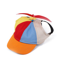 Thumbnail for M Orange Pet Baseball Cap with Spinning Propeller - Colorful Fun Design - See Details for Sizing