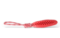 Thumbnail for Red Star Long Olive Durable Cotton Rope Dog Toy Set (2-Pack) - Chew, Tug & Treat Dispensing Ball for Dental Health