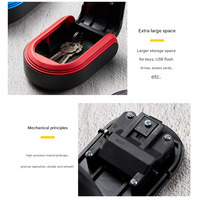 Thumbnail for Black 3PCS Wall Mount Plastic Combination Key Lock Box - Secure Key Safe Storage Box