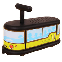 Thumbnail for Town Bus Quiet Ride Twist Car for Toddlers - Fun Wiggle Ride-On Toy