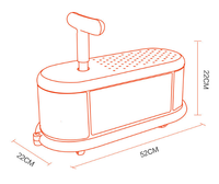 Thumbnail for Police Quiet Ride Twist Car for Toddlers - Fun Wiggle Ride-On Toy