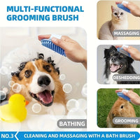 Thumbnail for Pink 6-Piece Dog Grooming Bath Set - Absorbent Microfiber Towels & Wash Mitts for Shiny Coats