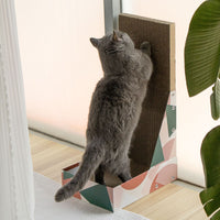 Thumbnail for Triple Pattern Cat Scratching Post and Lounge - 350x250x600mm Corrugated Cardboard