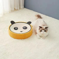 Thumbnail for Adorable Cloth wrapped orange Cat Scratching Post and Lounger - 41cm Cat Claw Proof Basin