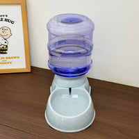 Thumbnail for Grey Automatic Pet Feeder and Drinker Combo for Cats and Small Dogs - 2 in 1 Detachable Design