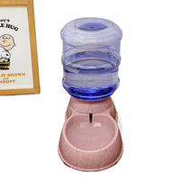 Thumbnail for Pink Automatic Pet Feeder and Drinker Combo for Cats and Small Dogs - 2 in 1 Detachable Design