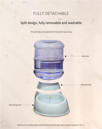 Thumbnail for Pink Automatic Pet Feeder and Drinker Combo for Cats and Small Dogs - 2 in 1 Detachable Design