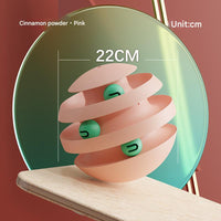 Thumbnail for Pink Interactive Cat Scratching Ball Toy - Multi-layer Track with Rolling Ball