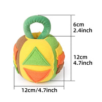 Thumbnail for Interactive Dog Snuffle Ball Toy - Puzzle Treat Dispenser with Squeaker, green