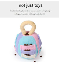 Thumbnail for Interactive Dog Snuffle Ball Toy - Puzzle Treat Dispenser with Squeaker, green