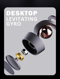 Thumbnail for Desktop Levitating Gyro,Magnetic Floating Desk Toy for Stress Relief, Elegant Design-silver
