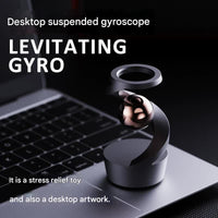 Thumbnail for Desktop Levitating Gyro,Magnetic Floating Desk Toy for Stress Relief, Elegant Design-grey