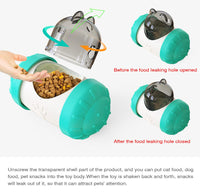 Thumbnail for Pet Tumbler Treat Dispenser Ball,Interactive Feeding Toy for Dogs and Cats(Black and white)