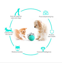 Thumbnail for Pet Tumbler Treat Dispenser Ball,Interactive Feeding Toy for Dogs and Cats(Pink and white)