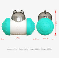 Thumbnail for Pet Tumbler Treat Dispenser Ball,Interactive Feeding Toy for Dogs and Cats(Yellow and white)