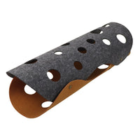 Thumbnail for DIY Felt Cat Tunnel - Foldable Egg Roll-Shaped Pet Toy with Multiple Holes(Brown + Gray)