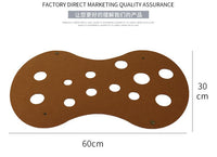 Thumbnail for DIY Felt Cat Tunnel - Foldable Egg Roll-Shaped Pet Toy with Multiple Holes(Brown + Gray)