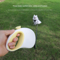 Thumbnail for Retractable Dog Leash - Reflective Pet Lead with 3m Extension, One-Button Control(Yellow)