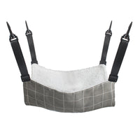 Thumbnail for Cat Cage Hammock - Adjustable Double-Sided Pet Swing Bed with Hooks(Gray check)