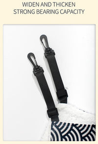 Thumbnail for Cat Cage Hammock - Adjustable Double-Sided Pet Swing Bed with Hooks(Gray check)