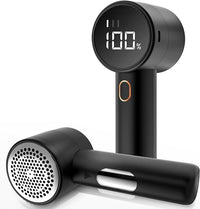 Thumbnail for Rechargeable Electric Lint Remover with LED Display - 3 Speed Levels, USB-C Charging, 2600mAh Battery(black)