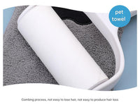 Thumbnail for Adorable Pet Paw Grooming & Drying Mitt - Super Absorbent Fleece Material(Blue)