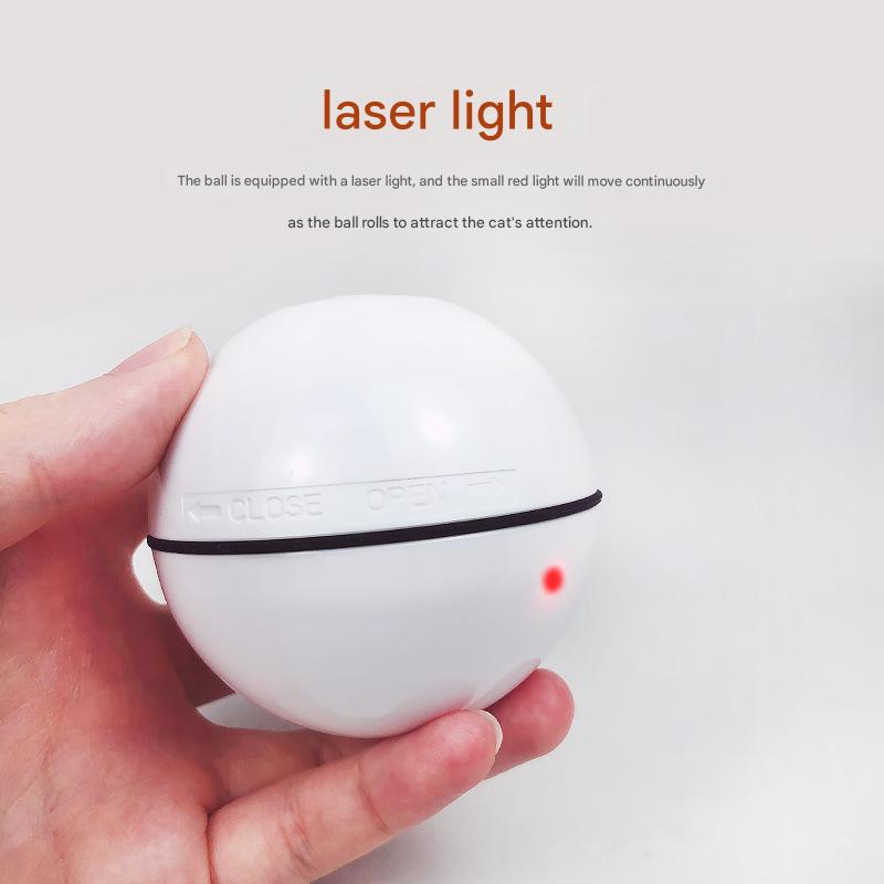 Smart USB Rechargeable Pet Interactive Rolling Ball(Gray)