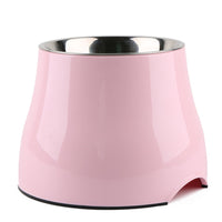 Thumbnail for Elevated Pet Feeding Bowl with Stainless Steel Inner - Promotes Healthy Digestion & Reduces Neck Strain(Pink)