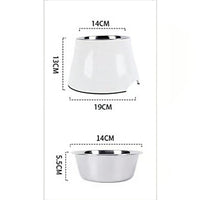 Thumbnail for Elevated Pet Feeding Bowl with Stainless Steel Inner - Promotes Healthy Digestion & Reduces Neck Strain(Pink)