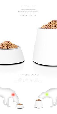 Thumbnail for Elevated Pet Feeding Bowl with Stainless Steel Inner - Promotes Healthy Digestion & Reduces Neck Strain(Pink)