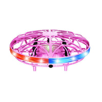 Thumbnail for Hand-Controlled UFO Mini Drone with LED Lights & Obstacle Avoidance(pink)