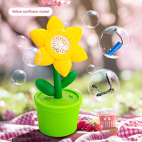 Thumbnail for Electric Flower Bubble Machine with Music - Rechargeable, 10-Hole Output(yellow)