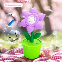 Thumbnail for Electric Flower Bubble Machine with Music - Rechargeable, 10-Hole Output(Purple)