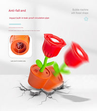 Thumbnail for Electric Flower Bubble Machine with Music - Rechargeable, 10-Hole Output(Pink)