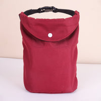 Thumbnail for 2-pcs Red Portable Pet Food Storage Bag - Roll Top Treat Pouch for Travel & Walks