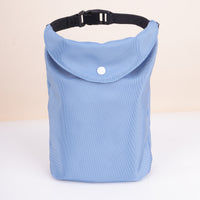 Thumbnail for 2-pcs Blue Portable Pet Food Storage Bag - Roll Top Treat Pouch for Travel & Walks