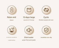 Thumbnail for Orange Wireless Automatic Pet Water Fountain - 2.2L Motion Sensor Dispenser